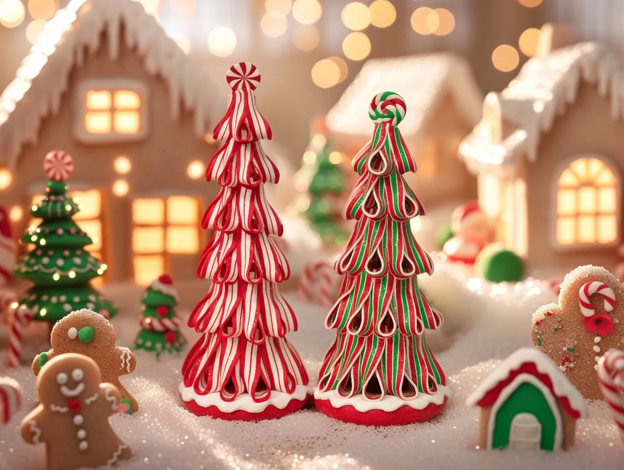Candy & Nest holiday trees and gingerbread décor